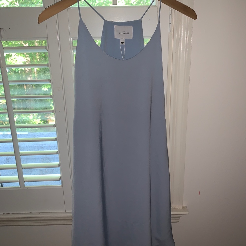The Coverii mini baby blue dress